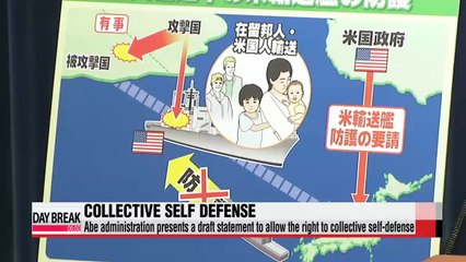 Abe team presents draft statement on collective self-defense