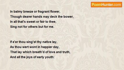 Lady Caroline Lamb - Sing Not For Others But For Me