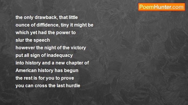 john tiong chunghoo - 2008 American Presidential Election Poem - Obama