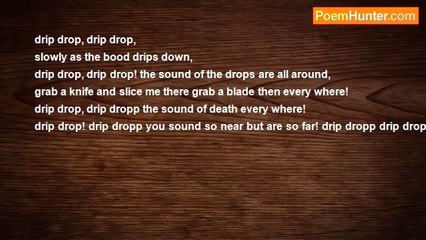 zybelle walters - blood drips