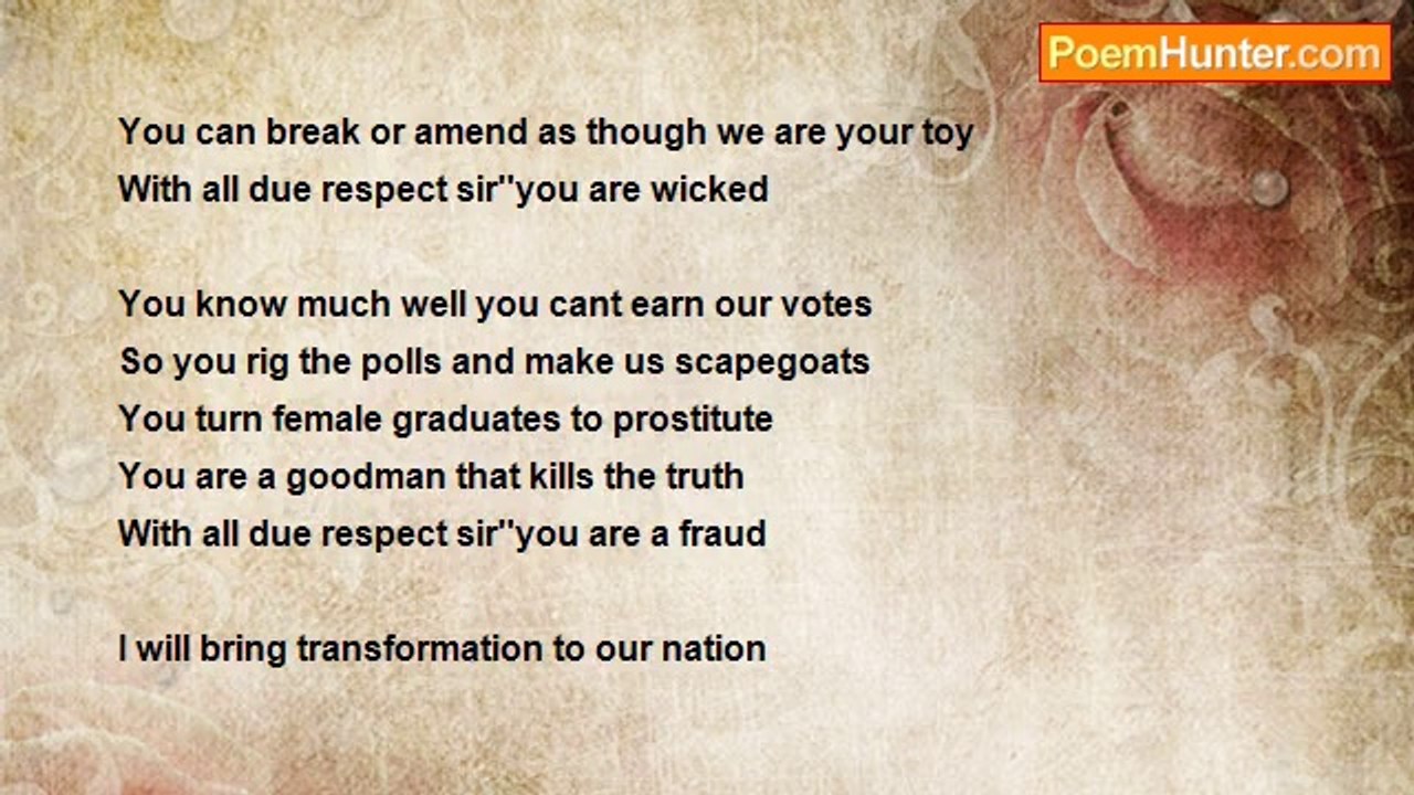 Nnawihe Ephraim - LETTER TO A TYRANT