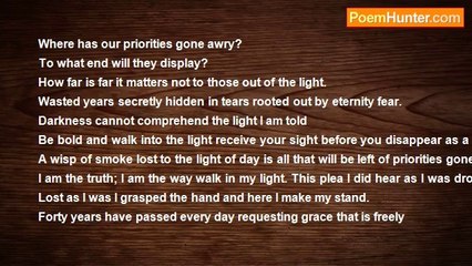 Terrance Tracy - Priorities in the Light