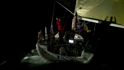 Arrivée de Yann Eliés, vainqueur à Roscoff