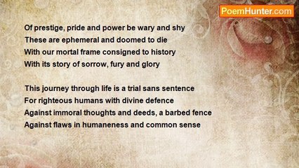 Venkateswaran Krishnan Sreenivasan - HUMAN LIFE