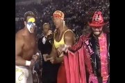 WCW World War 3 1995 Hulk Hogan, Randy Savage & Sting Promo