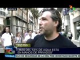 Familias españolas reciben avisos de corte del suministro de agua