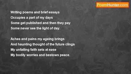 Venkateswaran Krishnan Sreenivasan - No time to worry