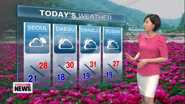 Sudden showers along with thunder in Seoul and the surrounding areas