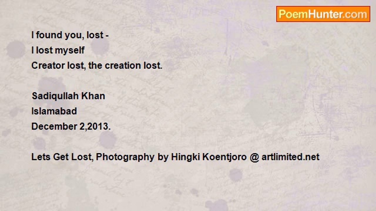 Sadiqullah Khan - Lost