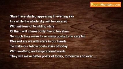 DEEPAK KUMAR PATTANAYAK - To my fellow poets