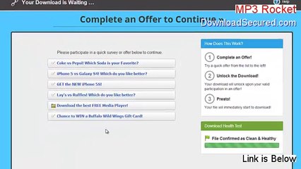 MP3 Rocket Download Free (Instant Download)