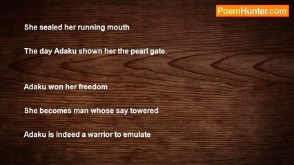 Alade Abayomi IdrisWhite - The Woman Warrior