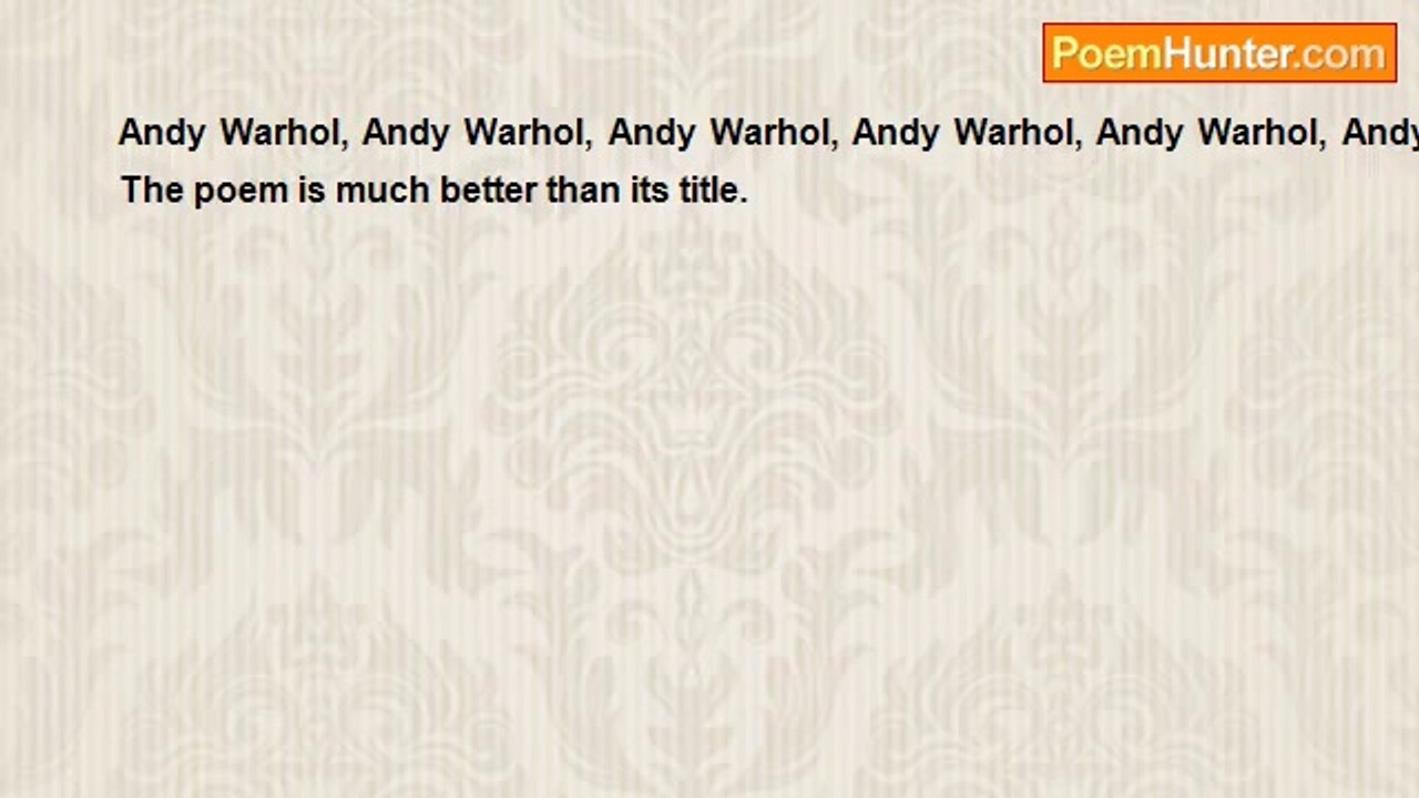 Daniel Young - Andy Warhol x30