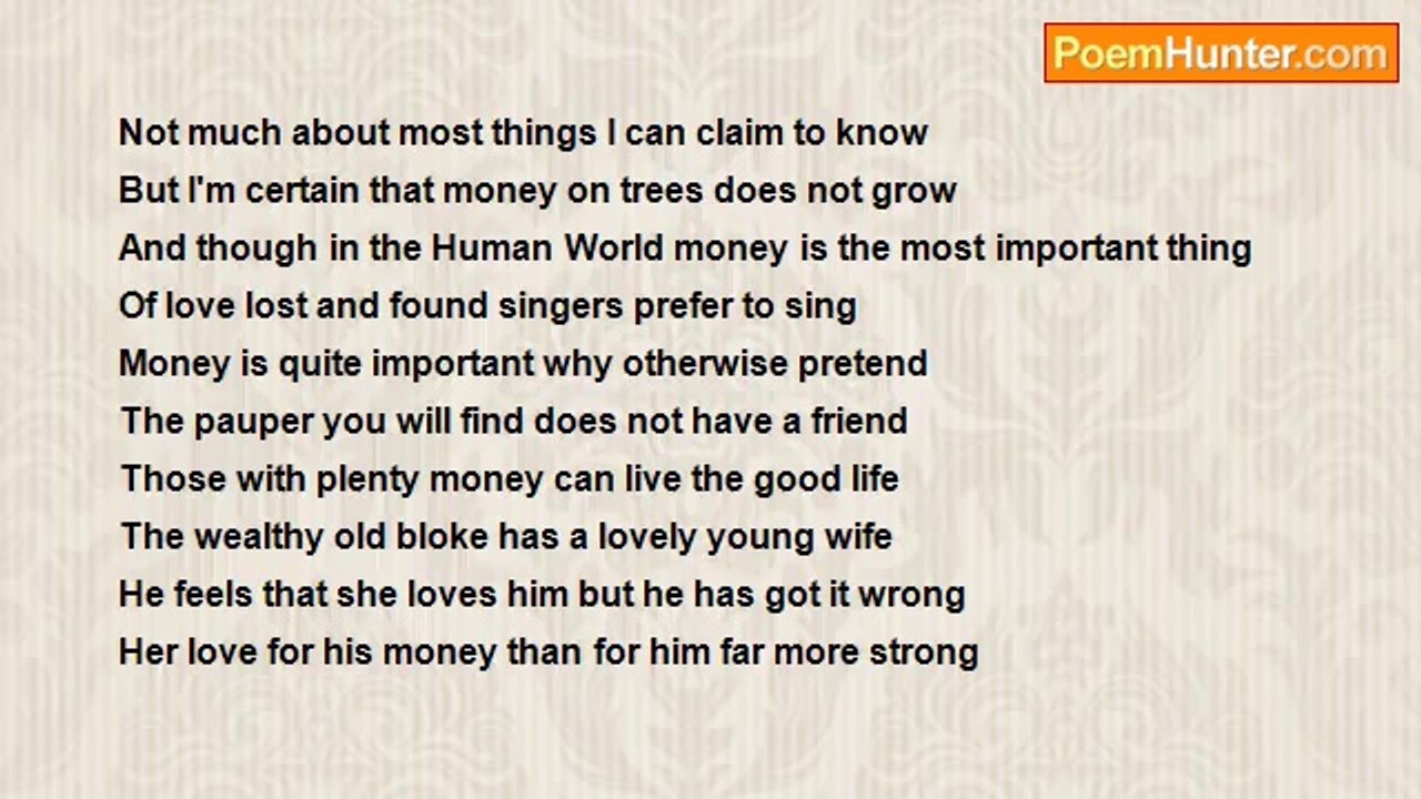 Francis Duggan - Money Is Quite Important