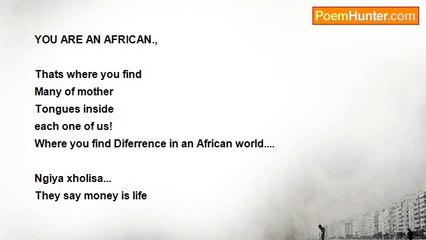 Teboho petrus ntaita - i am an african