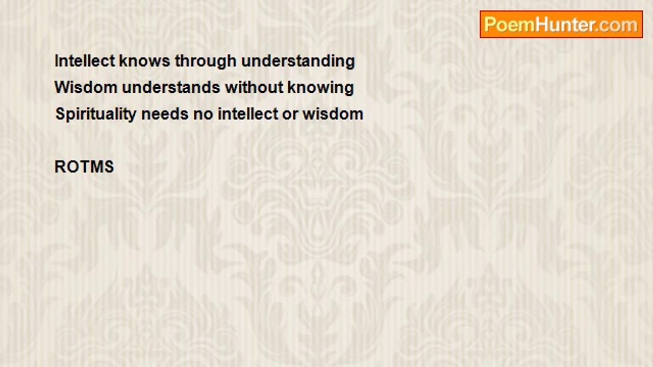 Ray Lucero - INTELLECT, WISDOM and SPIRITUALITY