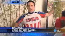 Reporter strips down to celebrate USA goal