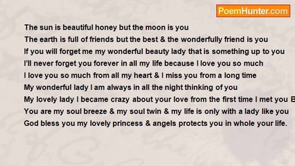 Ali Sabry - The sun is beautiful honey but the moon is you