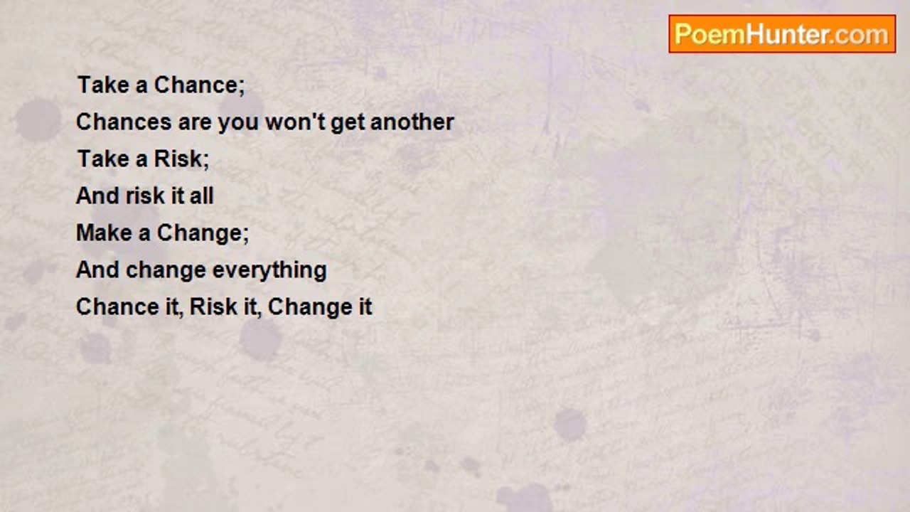 Raine McNab - Chance It, Risk It, Change It