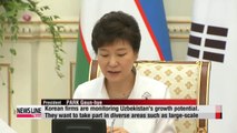 Leaders of Korea, Uzbekistan agree to expand economic cooperation