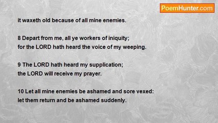 King David of Israel - Psalm   6: Deliver My Soul