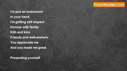 gajanan mishra - Presenting yourself