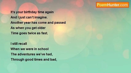 Amor Olorvida - HAPPY BIRTHDAY TO YOU, MY FRIEND!