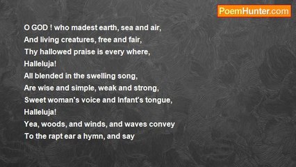 Joanna Baillie - Hymn For The Scotch Kirk