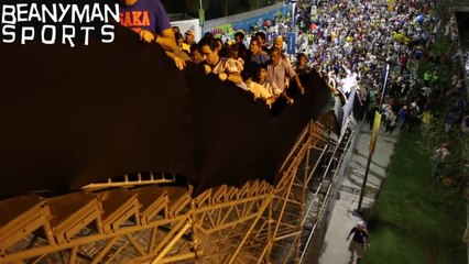World Cup 2014 - Stairs Leading To Maracana Wobble Under The Weight Of Supporters
