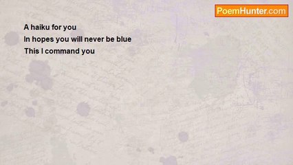 Kurt Barekman - A Haiku