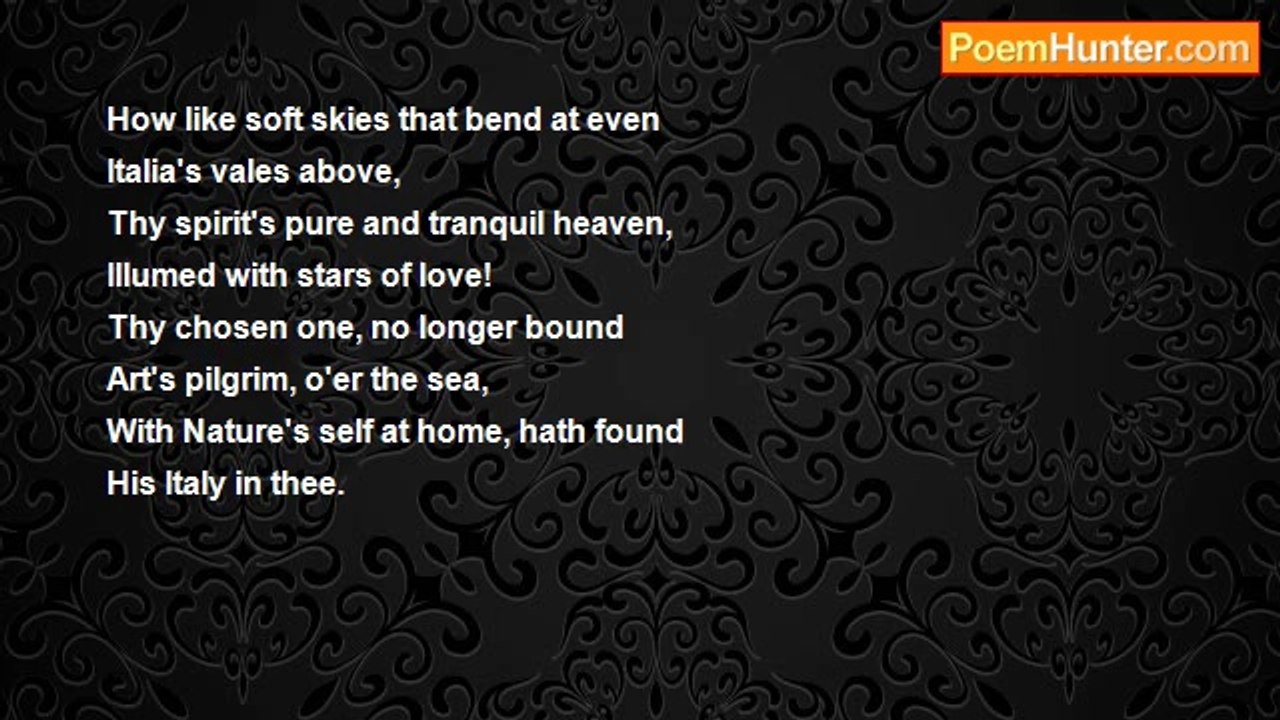 Grace Greenwood - To The Wife Of An Artist