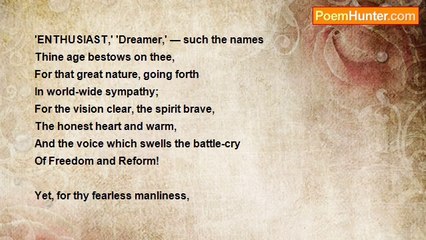 Grace Greenwood - Valentine To A Reformer