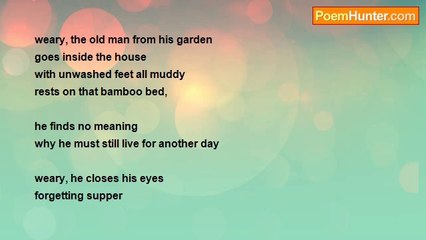 RIC S. BASTASA - the weary old man