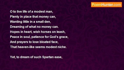 Aniruddha Pathak - To live in lent amidst plenty