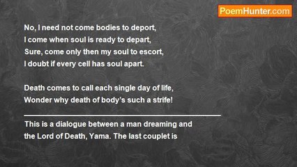 Aniruddha Pathak - Death comes to call every day