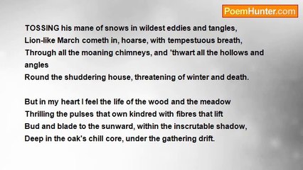 William Dean Howells - In Earliest Spring