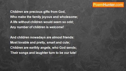 Dr John Celes - Children – God’s Precious Gifts to Man