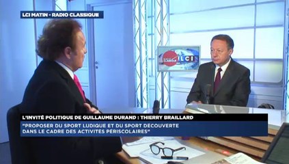 Thierry Braillard, invité de Guillaume Durand avec LCI