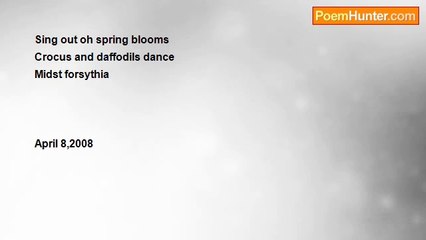 Dorothy (Alves) Holmes - #273 Haiku  Sing Out