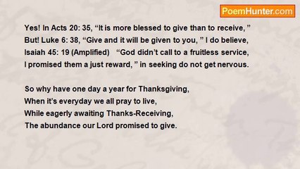 Luke Easter - Thanksgiving or Thanks-Receiving?