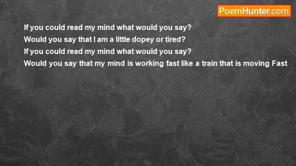 Aldo Kraas - IF YOU COULD READ MY MIND WHAT WOULD YOU SAY?