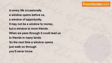 David Harris - A Window Of Opportunity