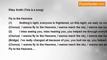 Riley Smith - Fly to the heavens