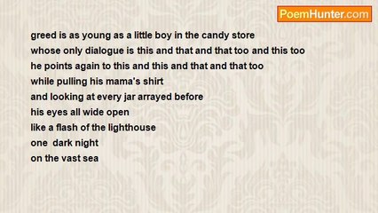 RIC S. BASTASA - the greed of the boy at the candy store