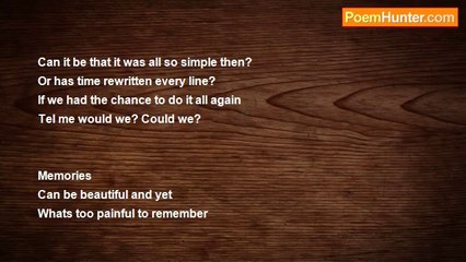 ash poems - Memories