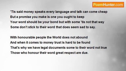 Francis Duggan - Your Word Should Be Your Bond