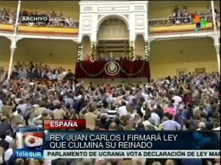 Aprueban la abdicación del rey Juan Carlos