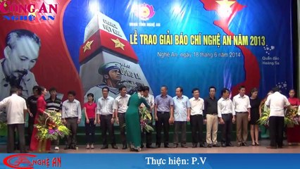 Lễ trao giải báo chí Nghệ an 2013