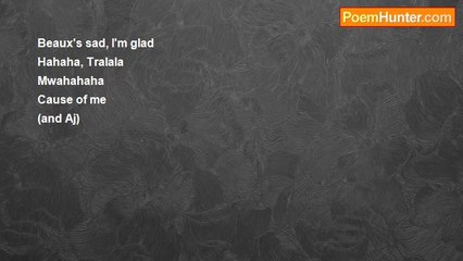 Adrian Lachlan Rogers Rowan - Beaux is Sad