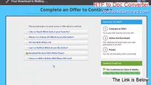 RTF to Doc Converter Download Free - rtf to doc converter freeware